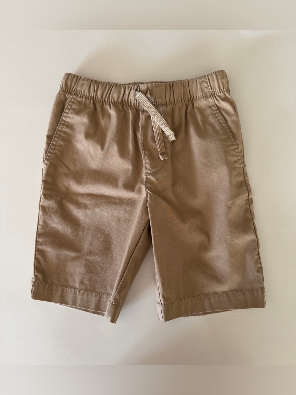 wonder nation Tan Flat-Front Drawstring Shorts